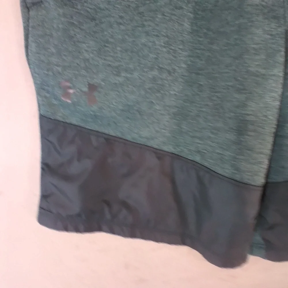 Under Armour shorts adult men's large green fleece gym basketball